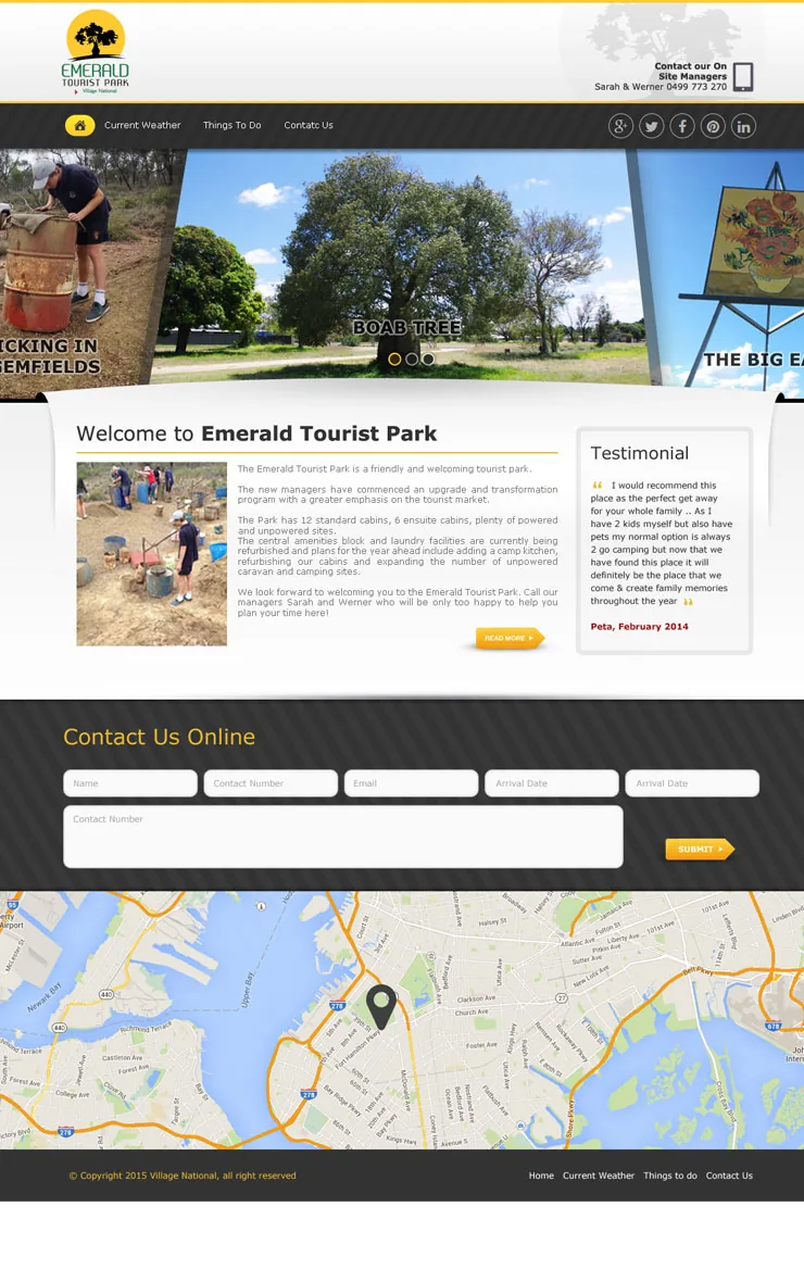 Emerald Farms — WordPress website for a farm business